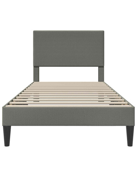 Struttura del letto Grigio Chiaro 80 x 200 cm Tessuto in Cords