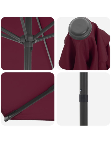 Ombrello da giardino 270 x 270 cm Poliestere Rettangolare