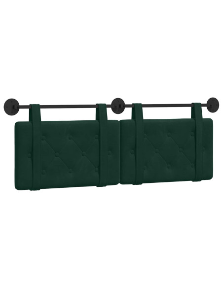Testata appesa Verde Scuro 150 x 55 x 5 cm Velluto