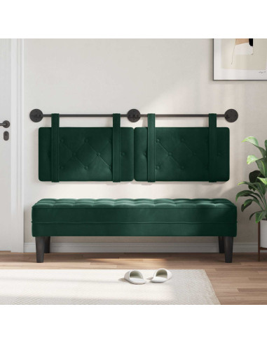 Testata appesa Verde Scuro 150 x 55 x 5 cm Velluto