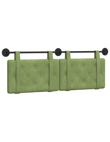 Testata appesa Verde chiaro 150 x 55 x 5 cm Velluto