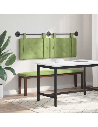 Testata appesa Verde chiaro 150 x 55 x 5 cm Velluto