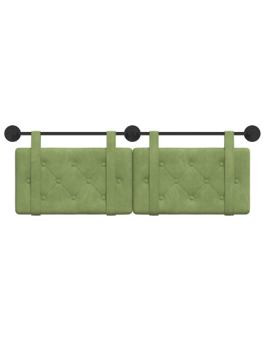 Testata appesa Verde chiaro 150 x 55 x 5 cm Velluto