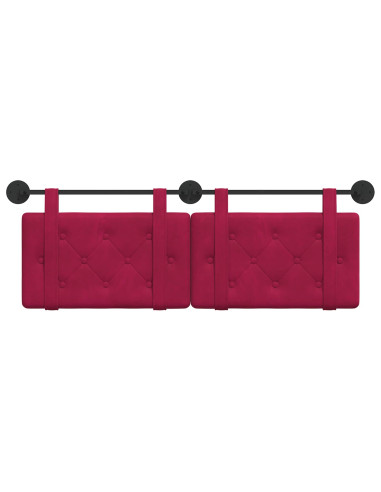 Testata appesa Rosso Vino 150 x 55 x 5 cm Velluto