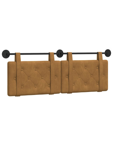 Testata appesa Marrone 150 x 55 x 5 cm Velluto