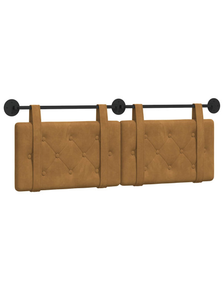 Testata appesa Marrone 150 x 55 x 5 cm Velluto