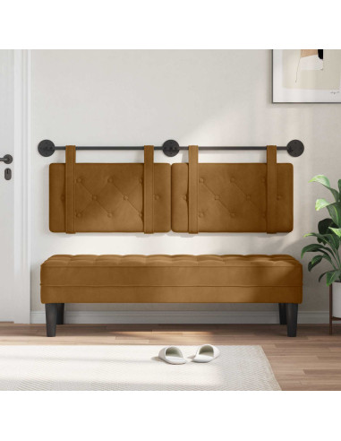 Testata appesa Marrone 150 x 55 x 5 cm Velluto