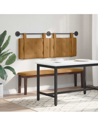Testata appesa Marrone 150 x 55 x 5 cm Velluto