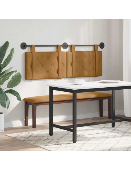 Testata appesa Marrone 150 x 55 x 5 cm Velluto
