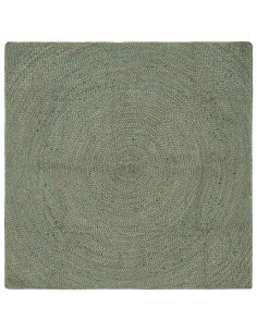 Tappeti per area Verde Oliva 160 x 160 cm Juta
