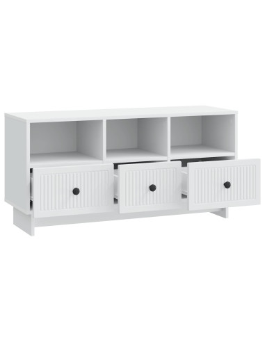 Mobile TV Bianco 102 x 34,5 x 50 cm Legno ingegnerizzato
