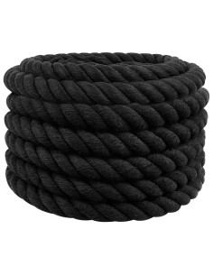 Corda Nero 3,6 x 3,6 x 500 cm Cotone