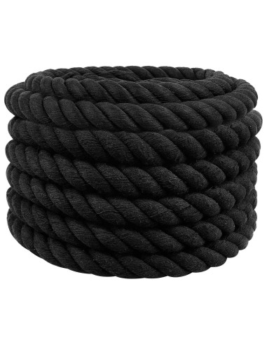 Corda Nero 6 x 6 x 1000 cm Cotone