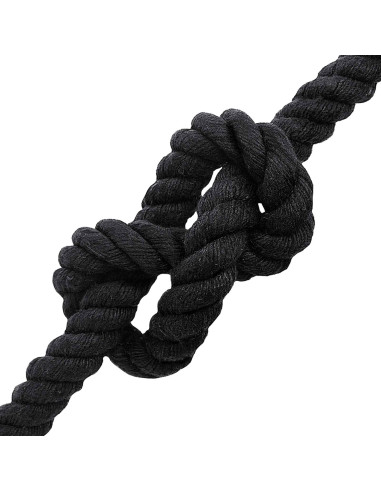 Corda Nero 2,4 x 2,4 x 5000 cm Cotone