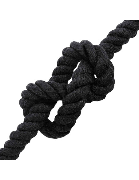 Corda Nero 2,4 x 2,4 x 5000 cm Cotone