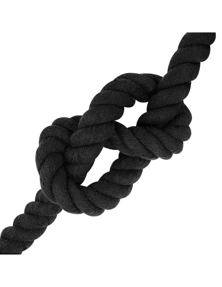 Corda Nero 3,6 x 3,6 x 1000 cm Cotone