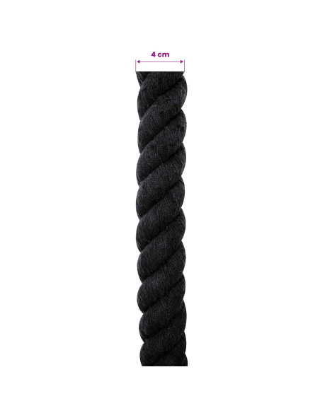 Corda Nero 4 x 4 x 1000 cm Cotone