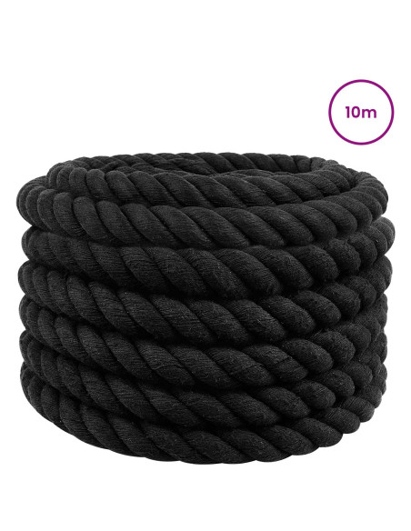 Corda Nero 5 x 5 x 1000 cm Cotone