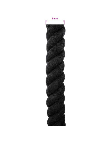Corda Nero 5 x 5 x 1000 cm Cotone