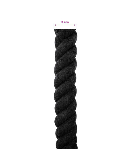 Corda Nero 5 x 5 x 1000 cm Cotone