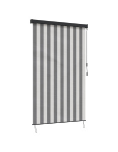 Tenda a rullo Antracite e Bianco 60 x 250 cm
