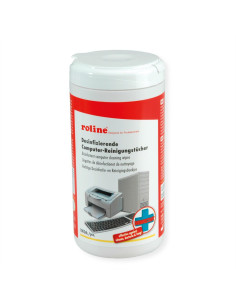 ROLINE DISINFECTANT COMPUTER CLEANING WIPES, 100 PCS.