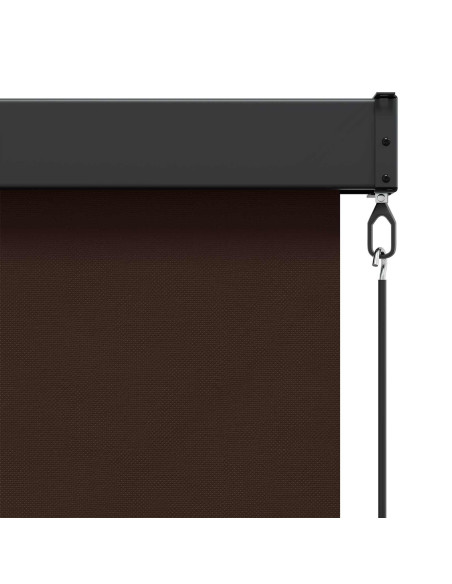 Tenda a rullo Marrone 60 x 250 cm Tessuto e Alluminio