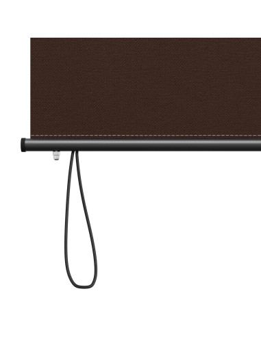 Tenda a rullo Marrone 60 x 250 cm Tessuto e Alluminio