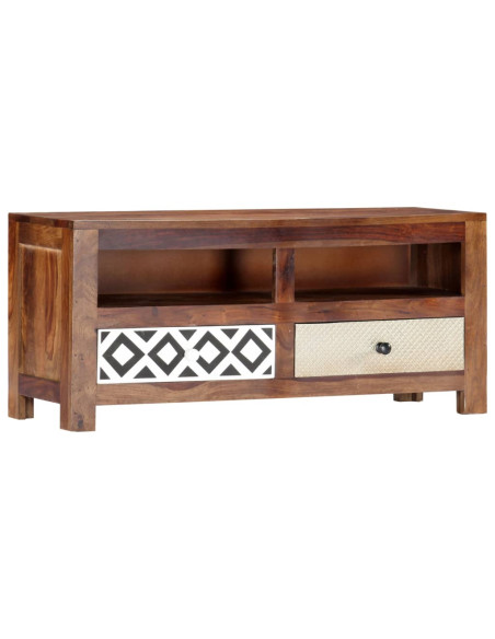 Mobile Porta TV 90x30x40 cm in Legno Massello di Acacia