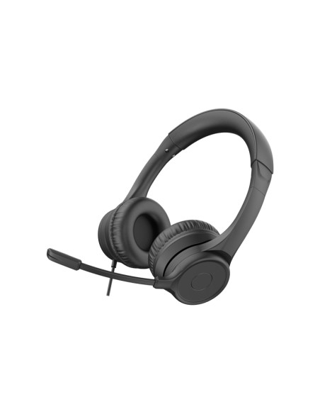 CUFFIA C/MICROFONO USB RING BK CON CONTROLLER VOLUME SU CAVO