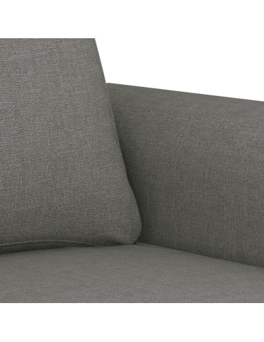 Divano a 2 Posti Grigio Scuro 140 cm in Tessuto