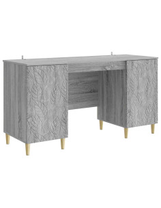 Scrivania Sonoma grigio Legno ingegnerizzato 142,5 x 50 x 75 cm
