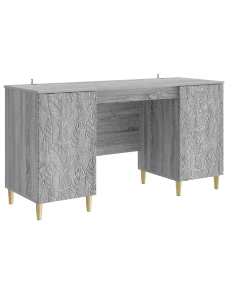 Scrivania Sonoma grigio Legno ingegnerizzato 142,5 x 50 x 75 cm