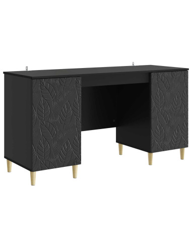 Scrivania Nero Legno ingegnerizzato 142,5 x 50 x 75 cm