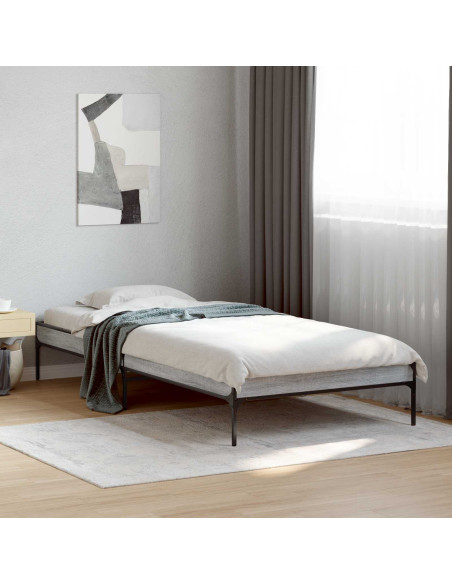 Struttura del letto Sonoma grigio 80 x 200 cm