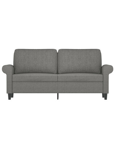Divano a 2 Posti Grigio Scuro 140 cm in Tessuto