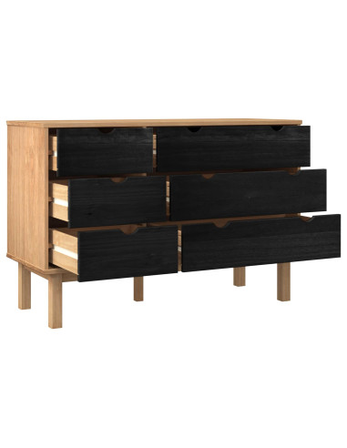 Mobile con Cassetti con cassetto OTTA Nero 111 x 43 x 73,5 cm