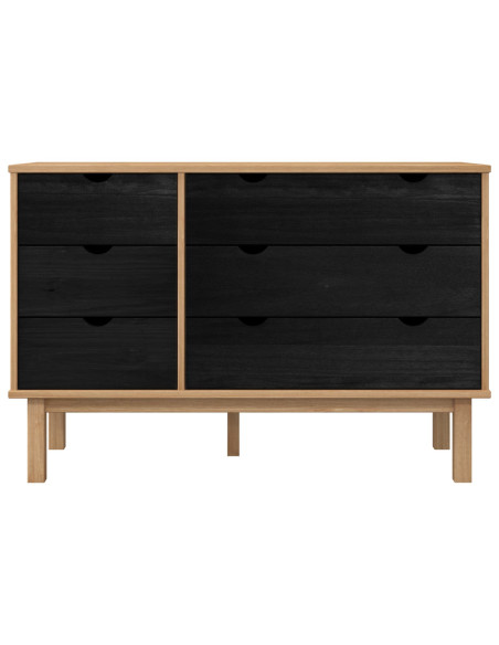 Mobile con Cassetti con cassetto OTTA Nero 111 x 43 x 73,5 cm