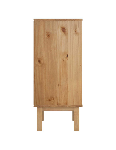 Cassettiera OTTA Nero 45 x 39 x 90 cm Legno Massello di Pino