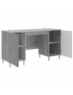 Scrivania Sonoma grigio Legno ingegnerizzato 142,5 x 50 x 75 cm 2