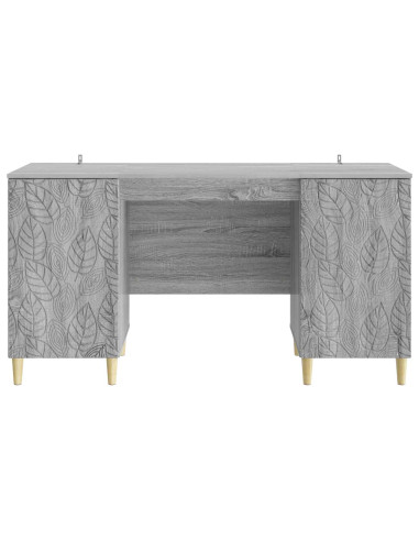Scrivania Sonoma grigio Legno ingegnerizzato 142,5 x 50 x 75 cm