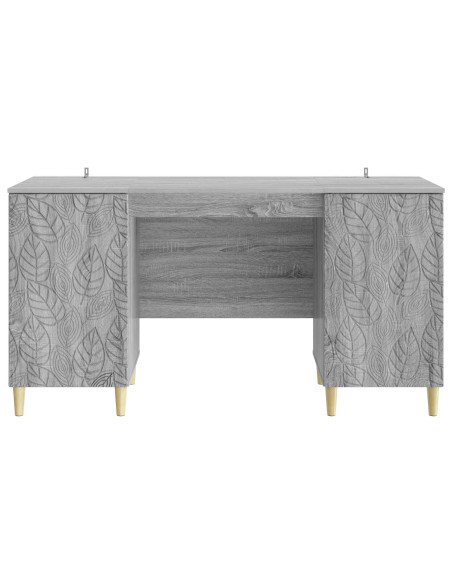Scrivania Sonoma grigio Legno ingegnerizzato 142,5 x 50 x 75 cm