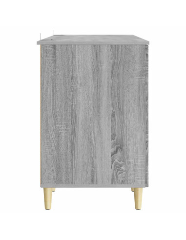 Scrivania Sonoma grigio Legno ingegnerizzato 142,5 x 50 x 75 cm