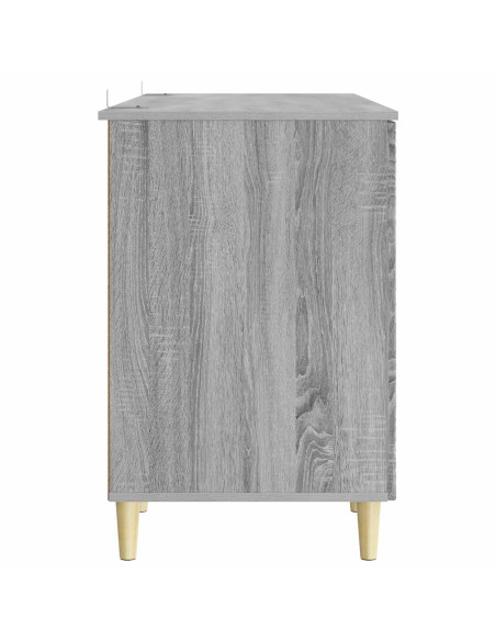 Scrivania Sonoma grigio Legno ingegnerizzato 142,5 x 50 x 75 cm