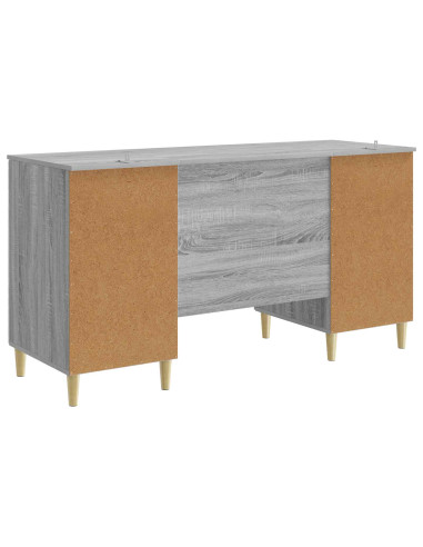 Scrivania Sonoma grigio Legno ingegnerizzato 142,5 x 50 x 75 cm