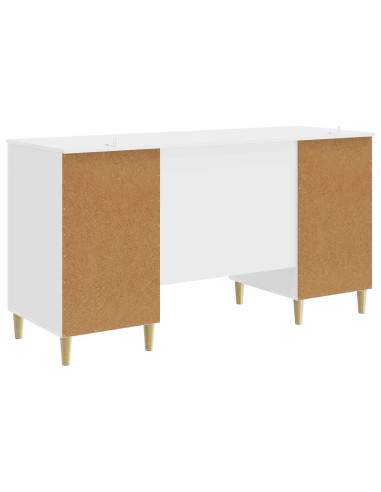 Scrivania Bianco Lucido Legno ingegnerizzato 142,5 x 50 x 75 cm