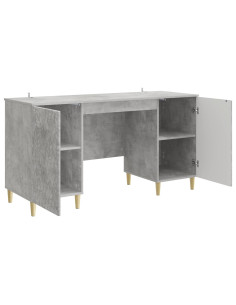 Scrivania Grigio Cemento Legno ingegnerizzato 2