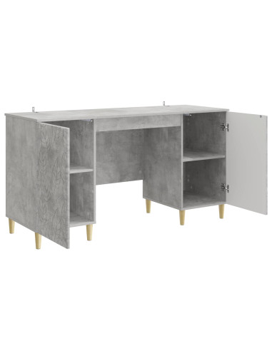 Scrivania Grigio Cemento Legno ingegnerizzato