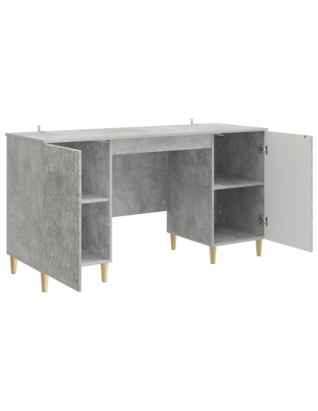 Scrivania Grigio Cemento Legno ingegnerizzato