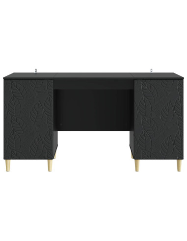 Scrivania Nero Legno ingegnerizzato 142,5 x 50 x 75 cm